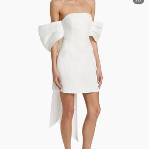Elliatt White Off-Shoulder Mini Dress